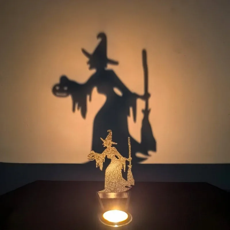 Funny Shadow Stand Halloween Fun Candlestick Desktop Creative Ornament Ornament