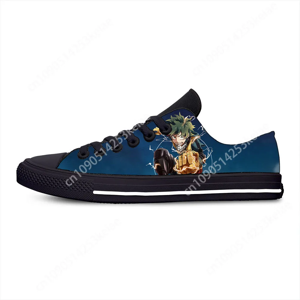 Zapatillas ligeras de moda para hombre y mujer, zapatos de lona clásicos, My Hero Academia, zapatos de tablero bajos de alta calidad