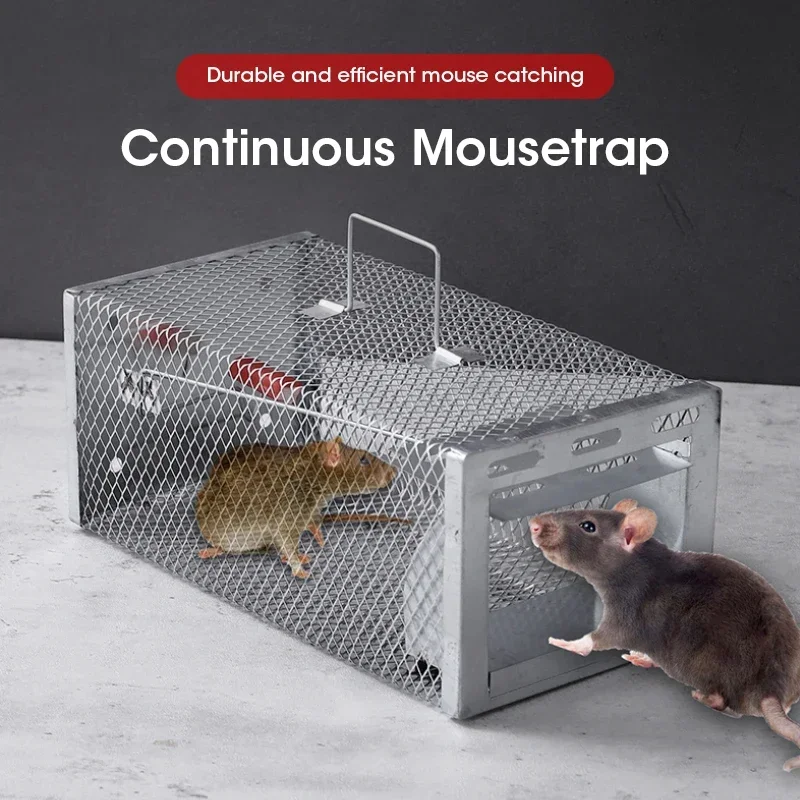 مصيدة فئران منزلية مجلفنة مصيدة ماوس آمنة وصديقة للبيئة قابلة لإعادة الاستخدام مصيدة ماوس لمكافحة الآفات مصيدة ماوس قاتل الماوس