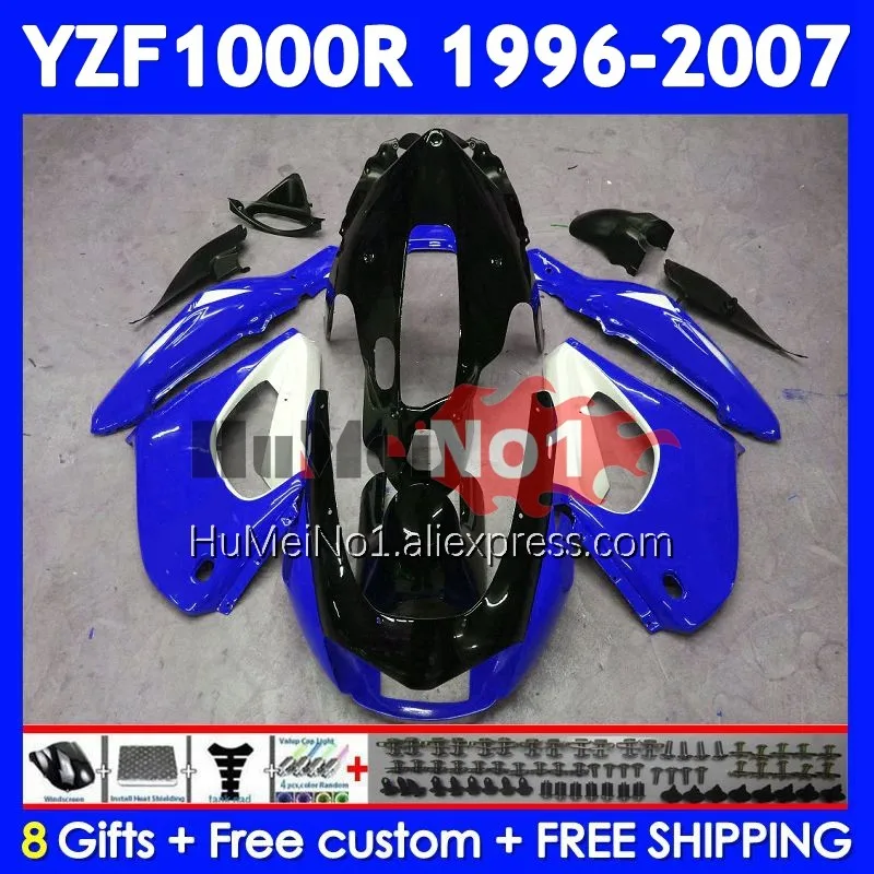 Thunderace For YAMAHA YZF 1000R YZF1000R 1996 1997 1998 1999 2000 2001 353No.13 YZF-1000R 02 03 04 05 06 07 Blue black Fairing