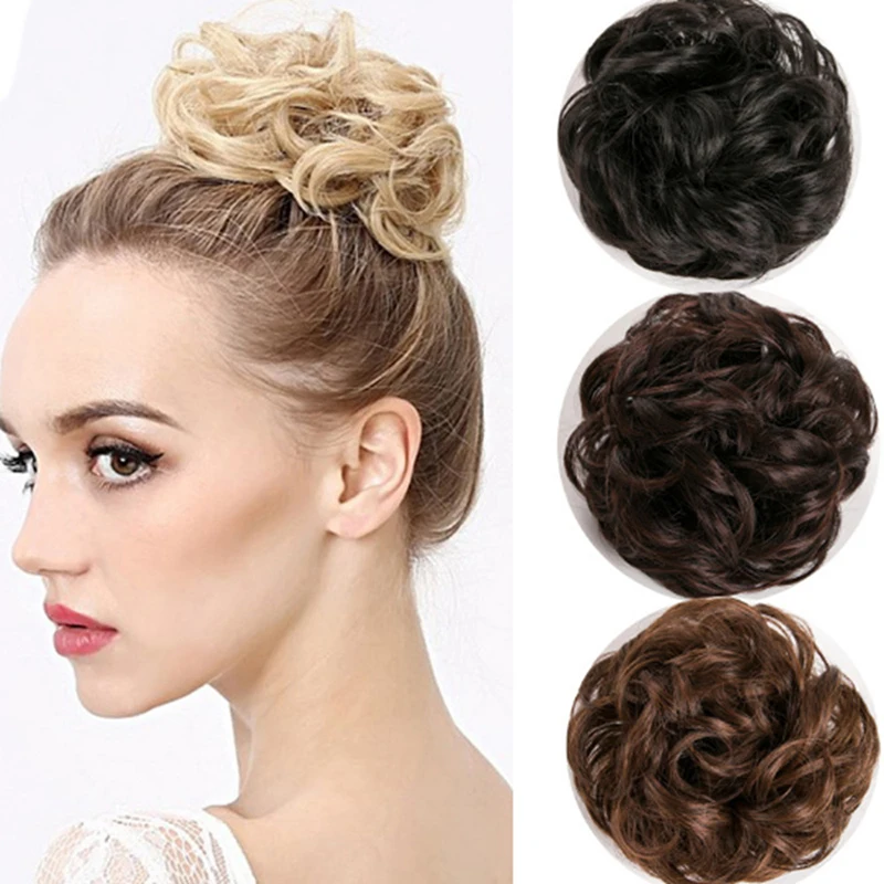 Chignon synthétique décoiffé pour femmes, pince à griffes, extension de cheveux, chignon, morceau de cheveux, queue de cheval naturelle, perruques pour femmes, accessoires