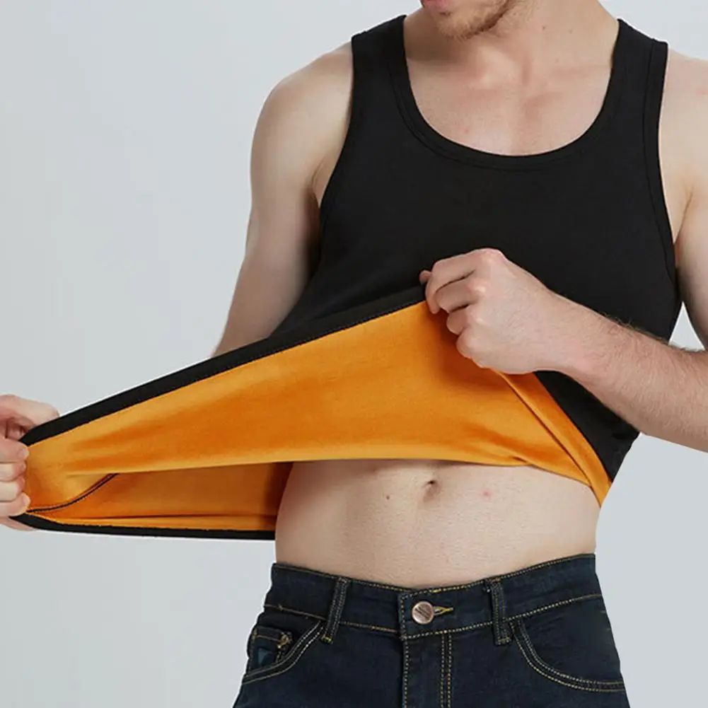 

Мужской тонкий теплый жилет, мужской осенне-зимний утепленный топ, бесшовная основа с круглым вырезом, удобный жилет без рукавов, мужская теплая одежда