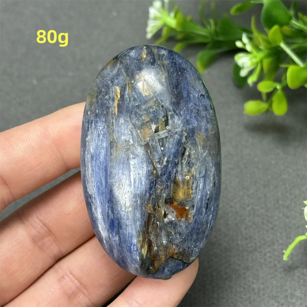 Natural Blue Kyanite Palm Play Quartz Mineral Home Decor Feng Shui Reiki Meditation Energy Healing Holiday Gift