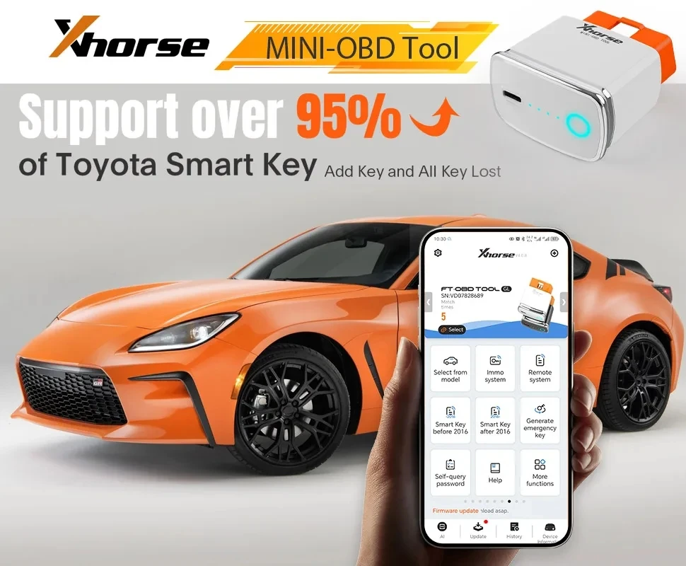 Xhorse XDMOT0GL MINI OBD Tool FT-OBD For Toyota Smart Key Support Add Key And All Key Lost