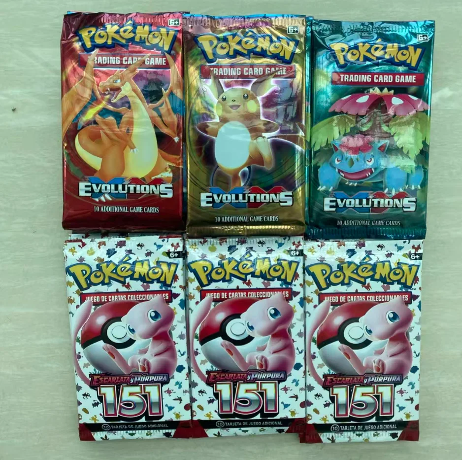 40pcs English PokémonCards SunMoon Destined PSrismatic Evolutions Scarlet Violet 151 PALDEAN Booster Battle Transaction Card