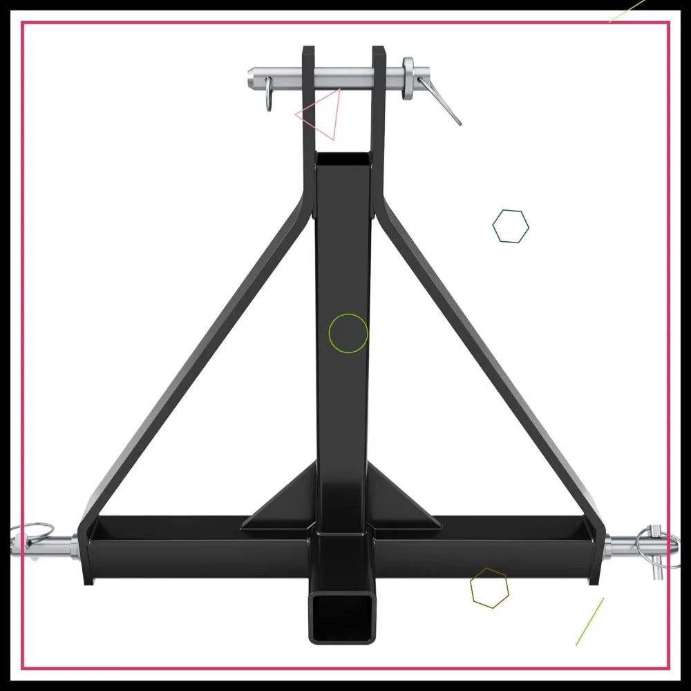 

3 Point 2" Receiver Trailer Hitch Category 1 Tractor Mover Drawbar Heavy Duty for Various Equipment