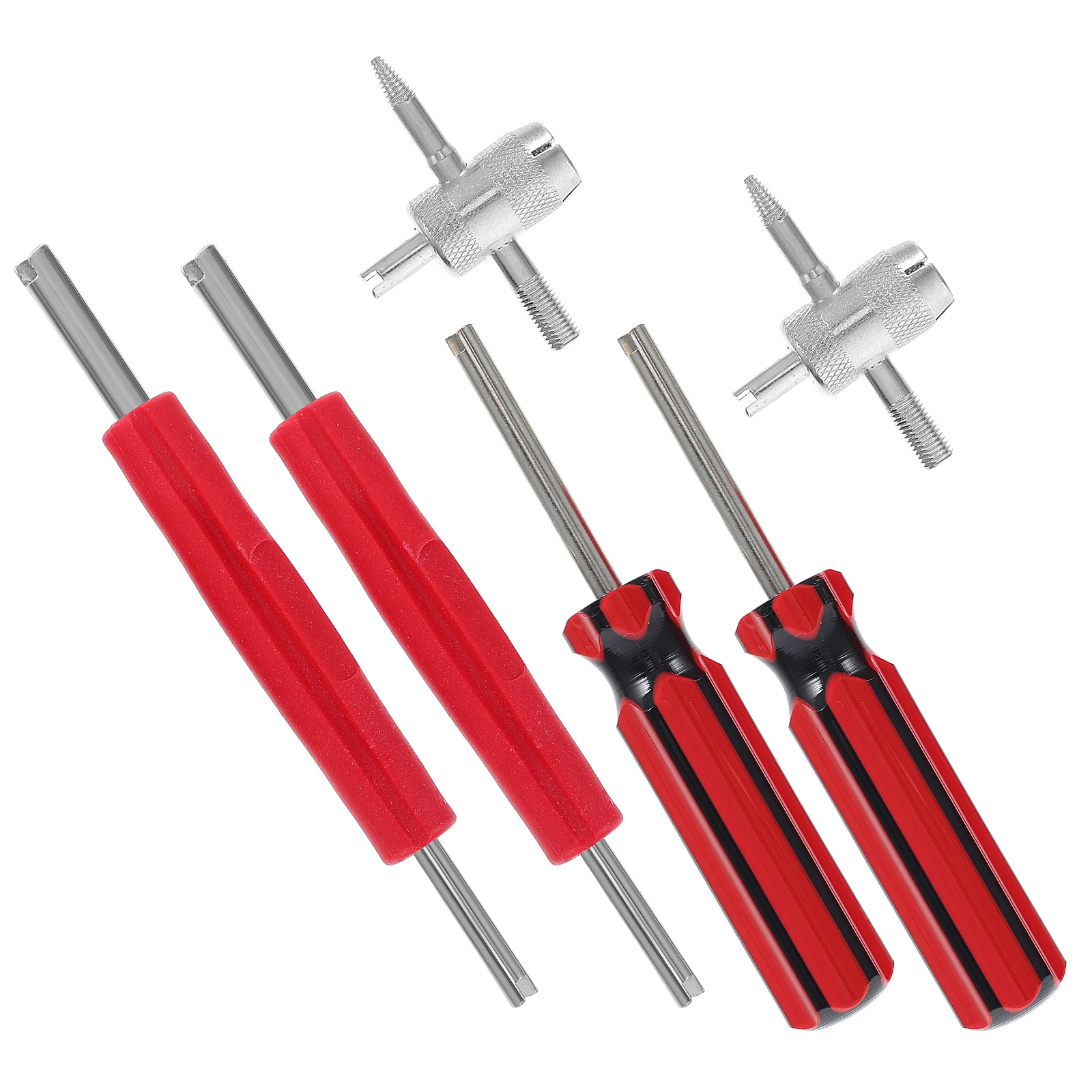 

6Pcs Tire Valve Stem Tool Set Precision Valve Core Remover Wrench for Automotive Bicycle Repair Replacement Tools