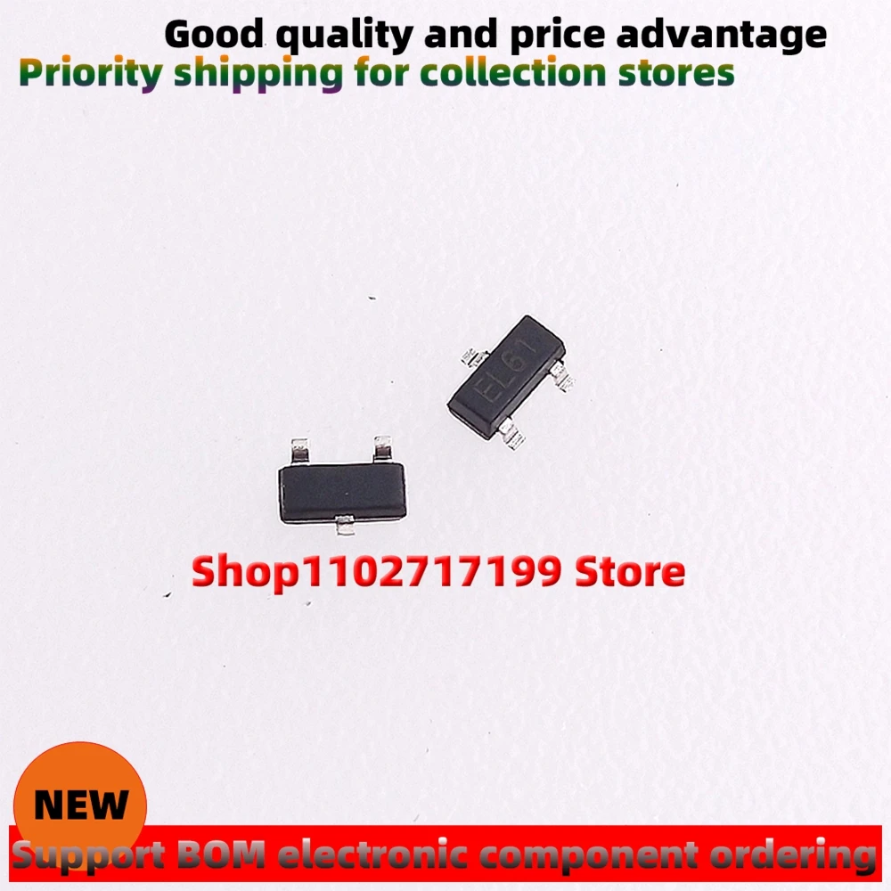 100PCS/LOT ESDA6V1L Silkscreen :EL61 SOT-23 New ESD/TVS electrostatic protection diode