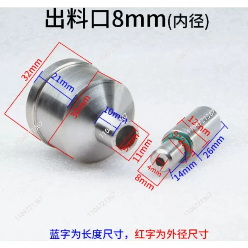 304 Stainless Steel Air-blowing Filling Head Discharge Port Plug, Filling Machine Head Accessories