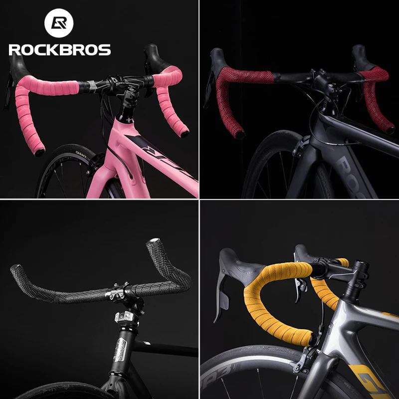 ROCKBROS Road Bike Handlebar Tape Non-slip Strap Bicycle Handlebar Tape Wear Resistant Bar Tape Cycling Grip Tape Accessory