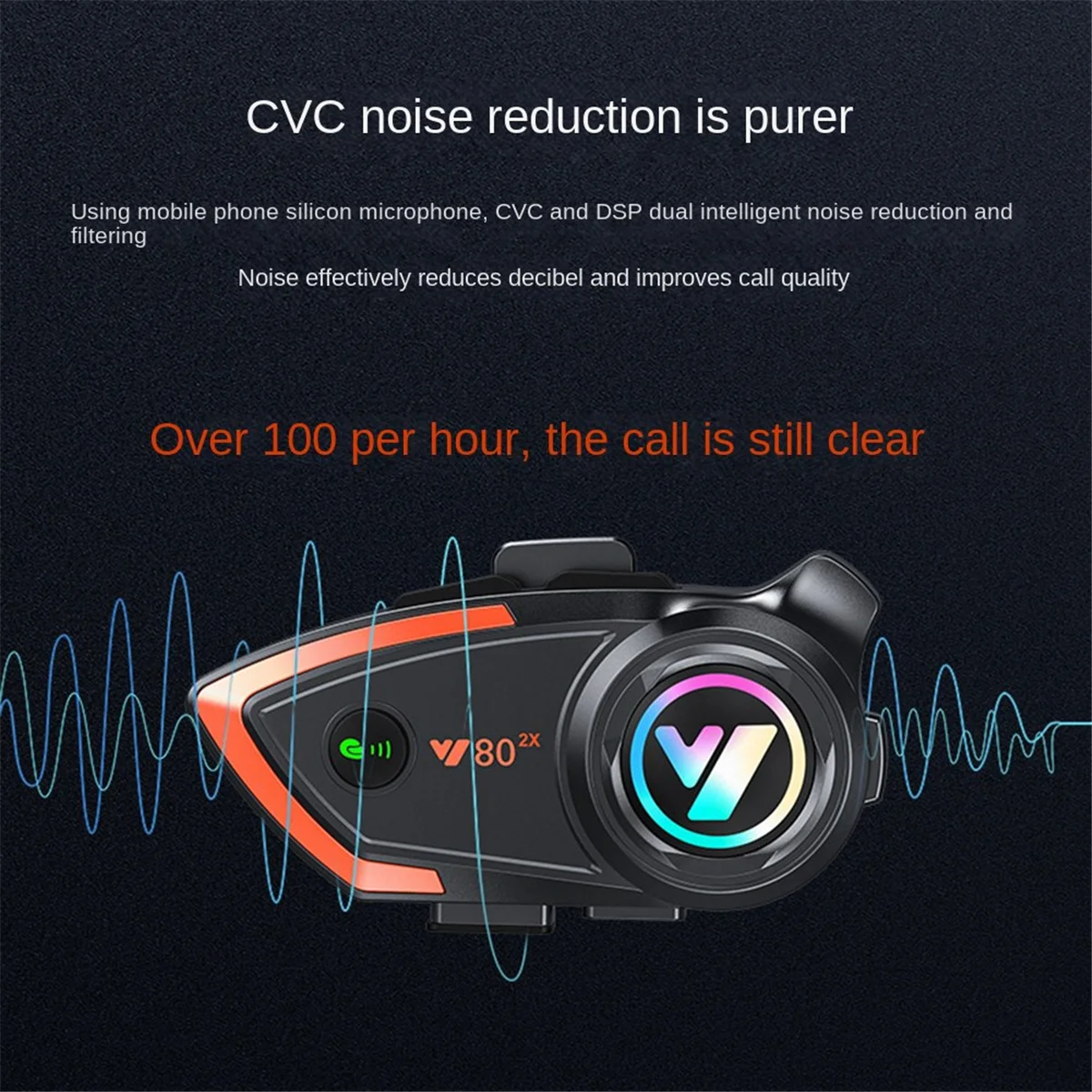 Superb Y80 2X casco de motocicleta auriculares Bluetooth impermeable reducción de ruido llamada manos libres auriculares Bluetooth de coche Universal