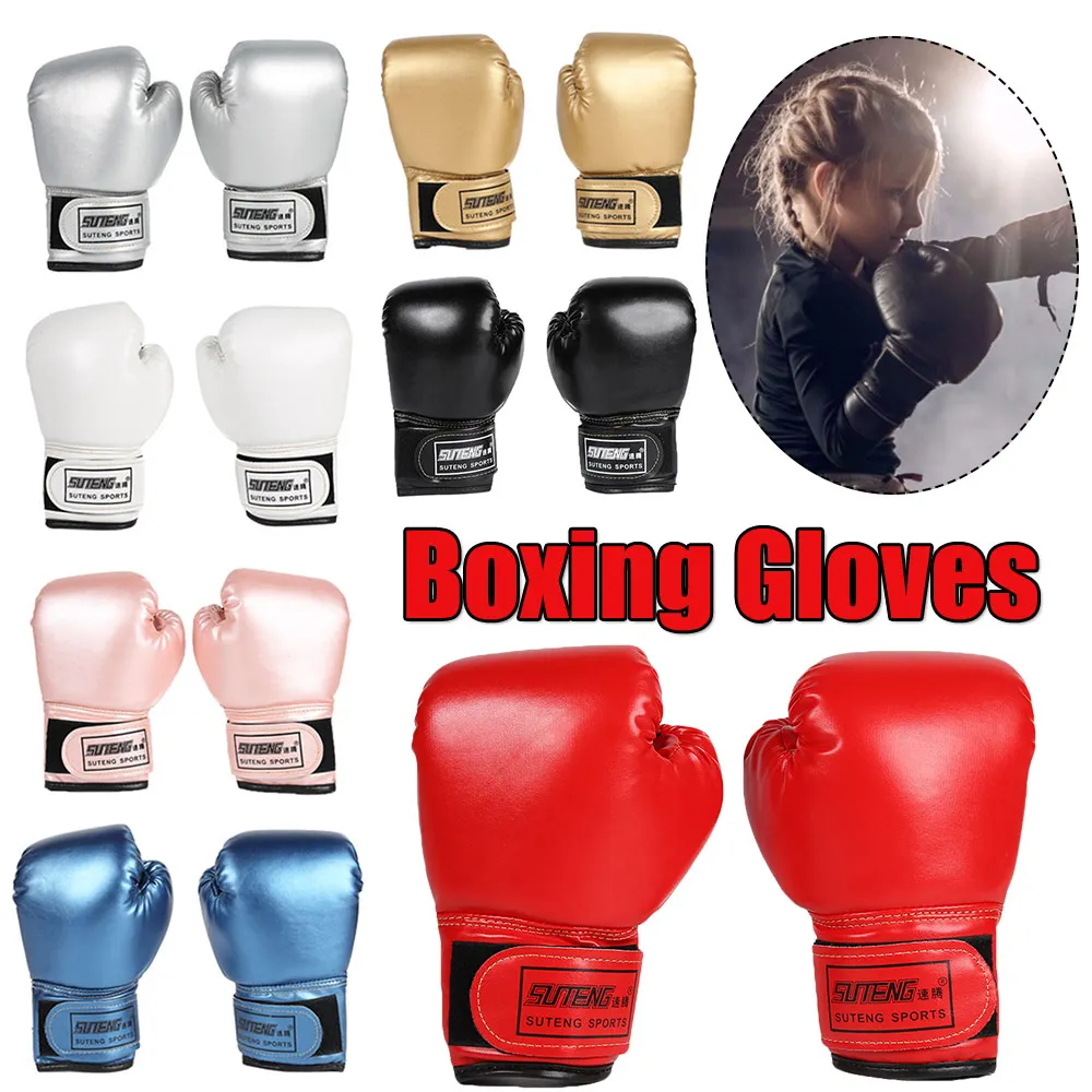 

2pcs Kids Boxing Gloves Children Punch Training Sparring Kickboxing Fighting Karate Kickboxing Professional Glove for Kids Child