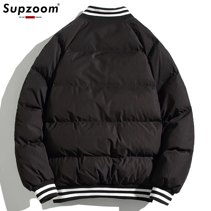 Supzoom 2022 New Arrival Parka Thick Casual Zipper Regular Winter Jacket Men Quilted Male Popular Clothes Baseball Coat Short 