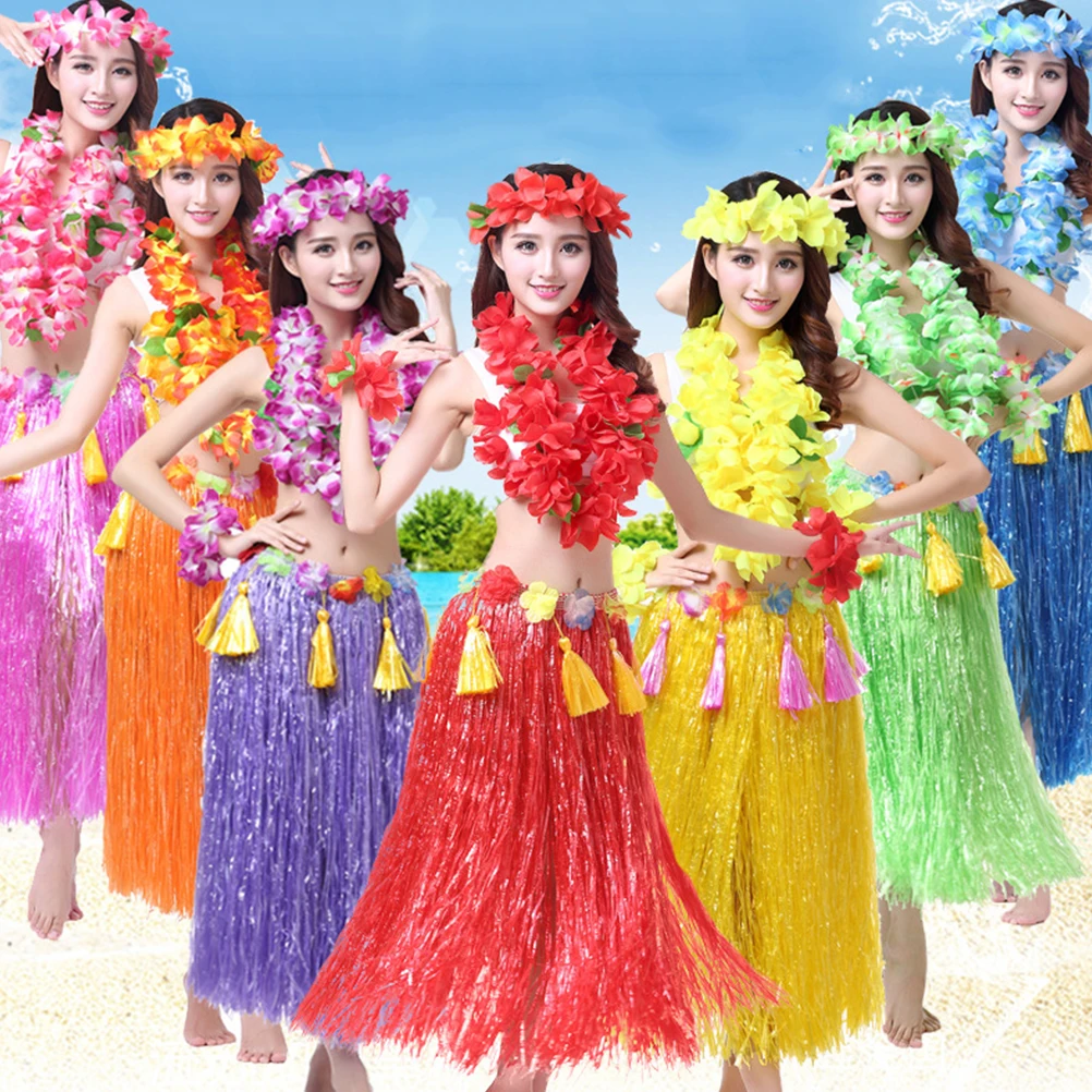 

1 set 1 Set Skirt Outfit Hula Costume For Adult Women Hawaii Party Beach Hawaii Costumes Wedding Hula Dress Photo Prop