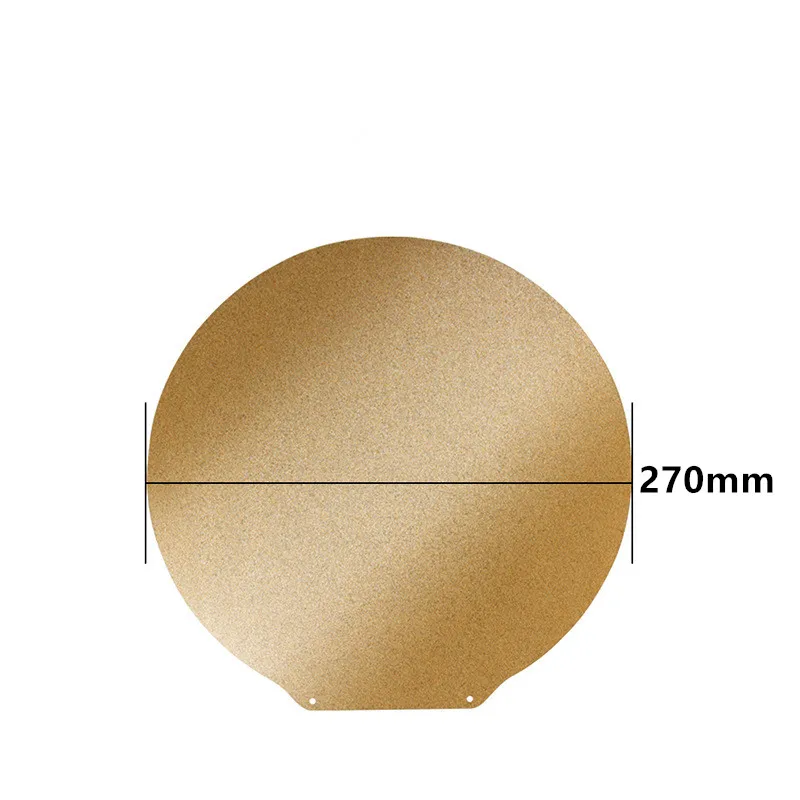 

ENERGETIC Round Dia 270mm Powder Coated Textured And Smooth PEI Spring Steel Sheet Build Plate For Flsun Super Racer 3D Printer