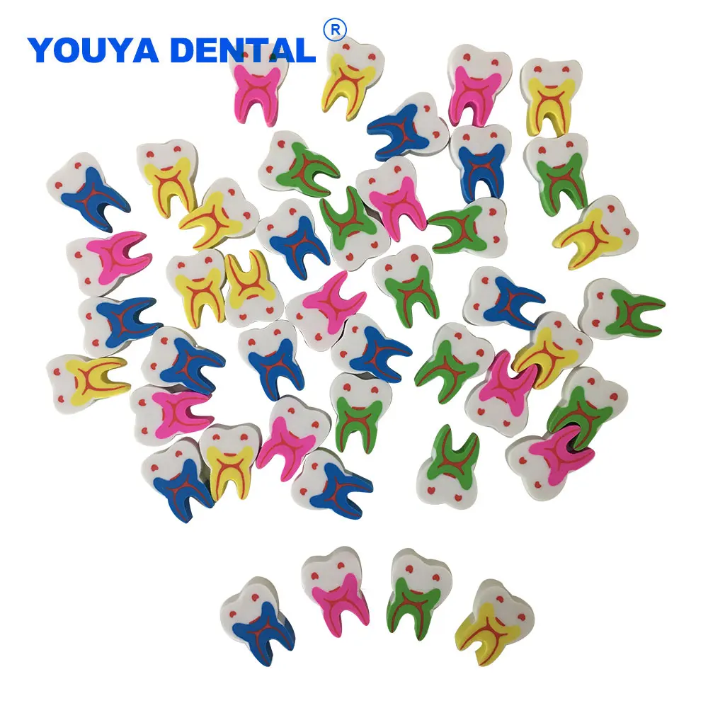 50 pcs Mini Erasers Kawaii Dental Molar Shaped Tooth Rubber Dental Clinic Gift Erasers for dentist Medical lab Decoration