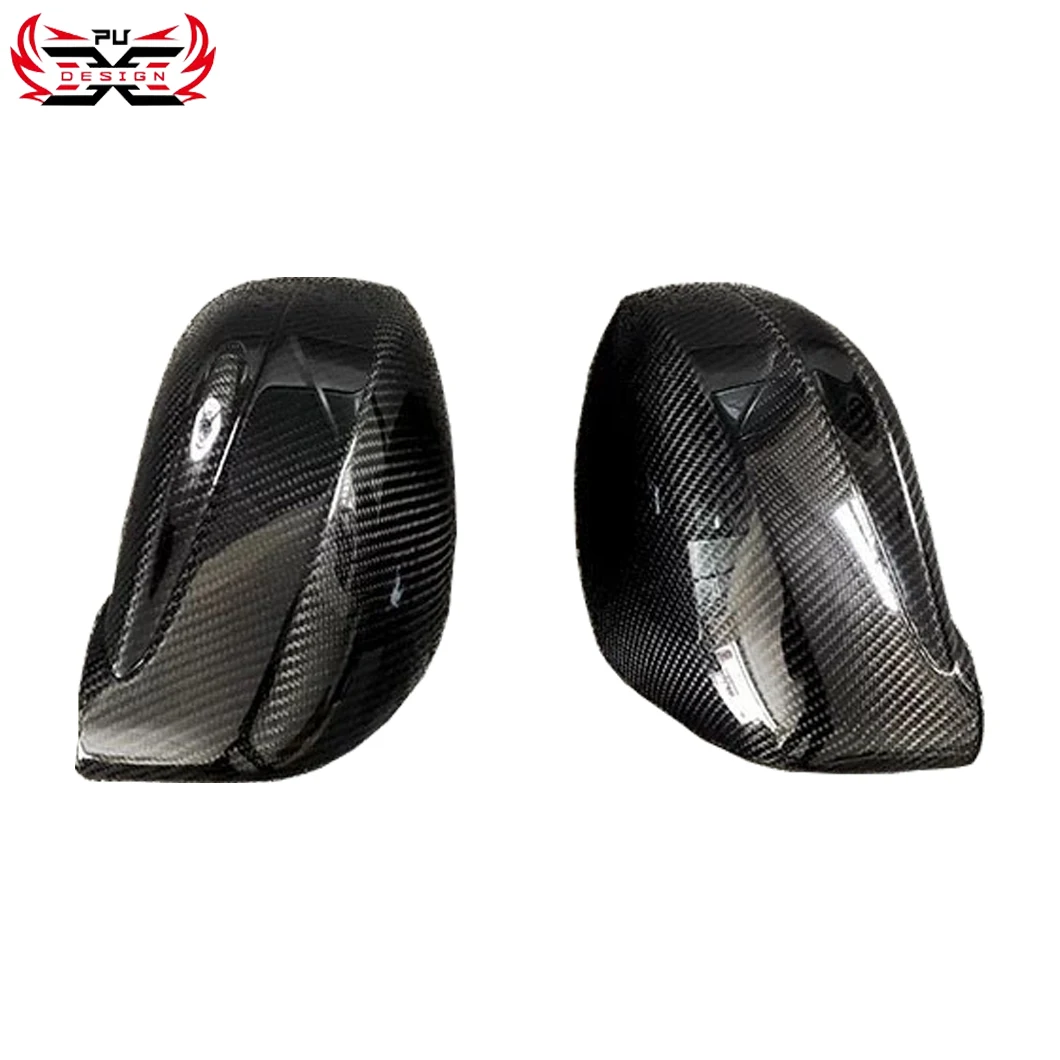 Carbon Fiber Side Rear Mirror Cover 1 Pair Left Right Fit for Nissan GTR R35 2007-2017 OEM Perfect Fit Exterior Parts