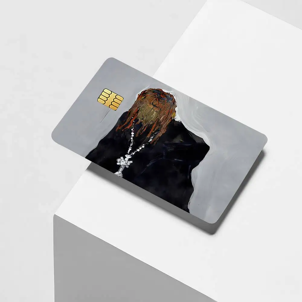 Rapper C-Che REST IN BASS Credit Card Decorative Card Stickers Suitable For Bank Cards Metro Transit Anti-scratch Gift 4PCS