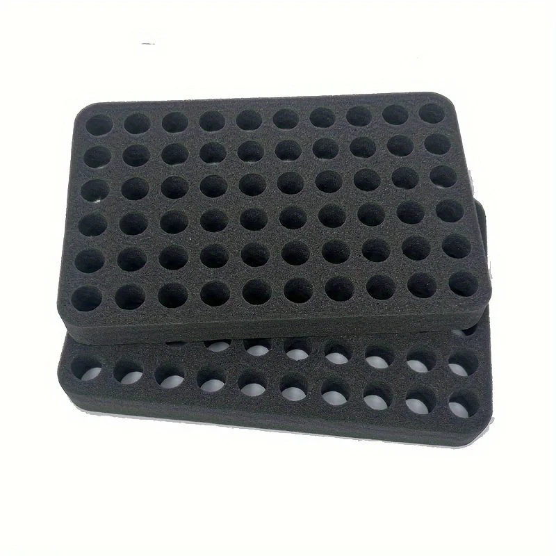Set of 2 Diamond Painting Rhinestone Organizer Foam Trays with 60 round Slots Durable Foam Craft Accessory for Beads Sequins