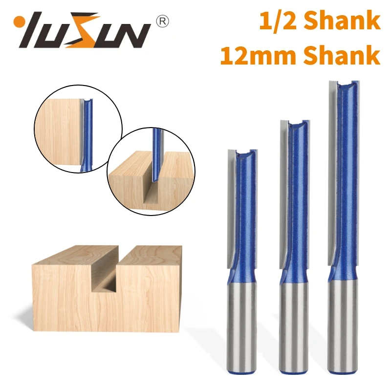 YUSUN Long Blade Straight Bit Tungsten Carbide Cutters Woodworking Milling Cutter For Wood Bit Face Mill End Mill