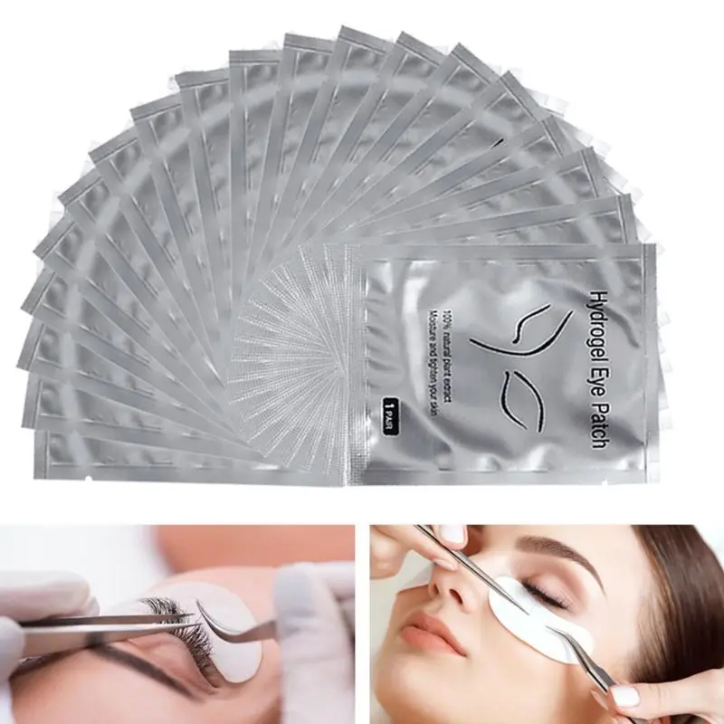 1 par almohadillas belleza para pestañas, Parche Gel sin pelusa, extensión pestañas, máscara para ojos, envío