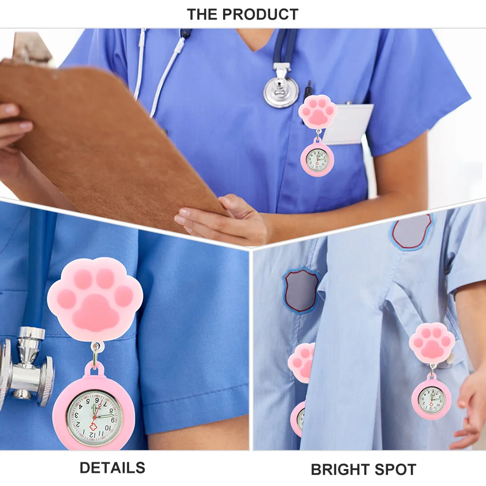 

Holibanna 2pcs Cute Pocket Watch for Men Automatic Digital Fob Pendant Clip Resistant Small Sports Locket