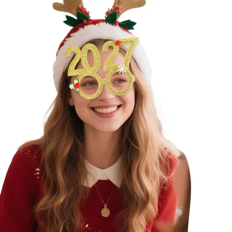 2027 Plastik-Brillen-Party-Stirnband, ideal für Neujahrs- und Weihnachtsdekorationen. – Detail 9