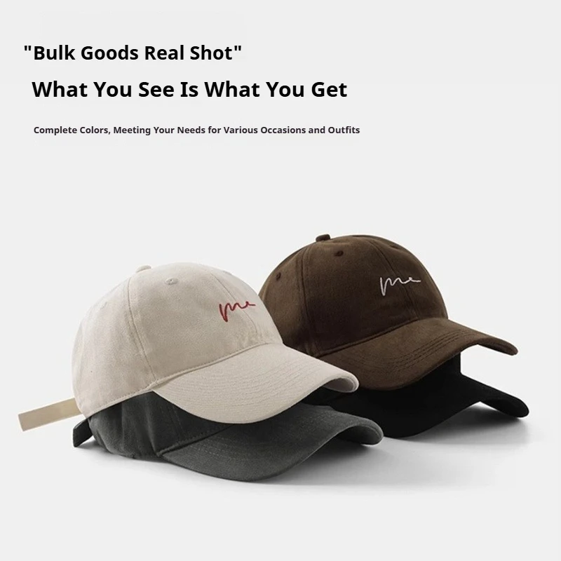 1pc Simple Wave Embroidered Baseball Cap for Women,outdoor Versatile for Daily Leisure and Travel,sun Protection Duckbill Caps