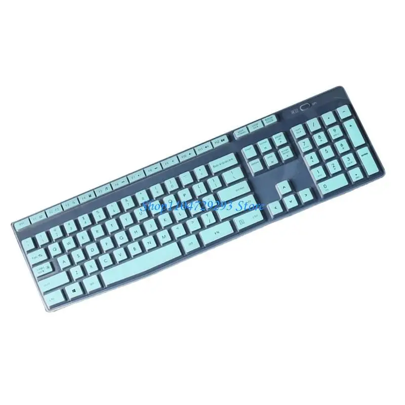 Y2GD Dustproof Waterproof Transparent Silicone Keyboard Cover Skin Protectors for MK345 K345 Wireless Keyboard Accessories