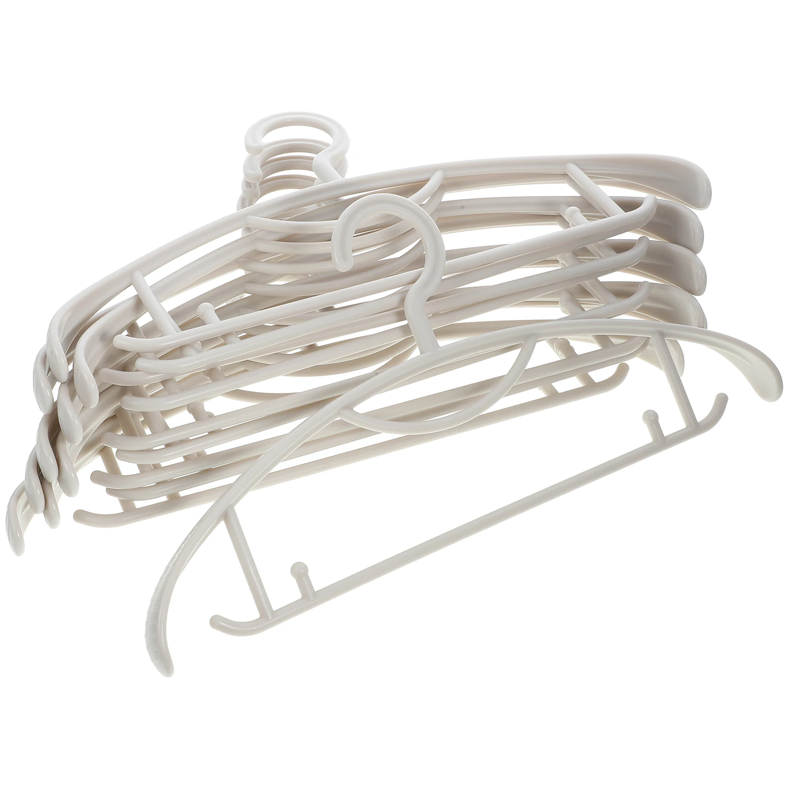 

5 White Traceless Clothes Nonslip Clothes Storage Rack Hangers Non Plastic Home Accessories Heavy Duty Hangers Coat Racks