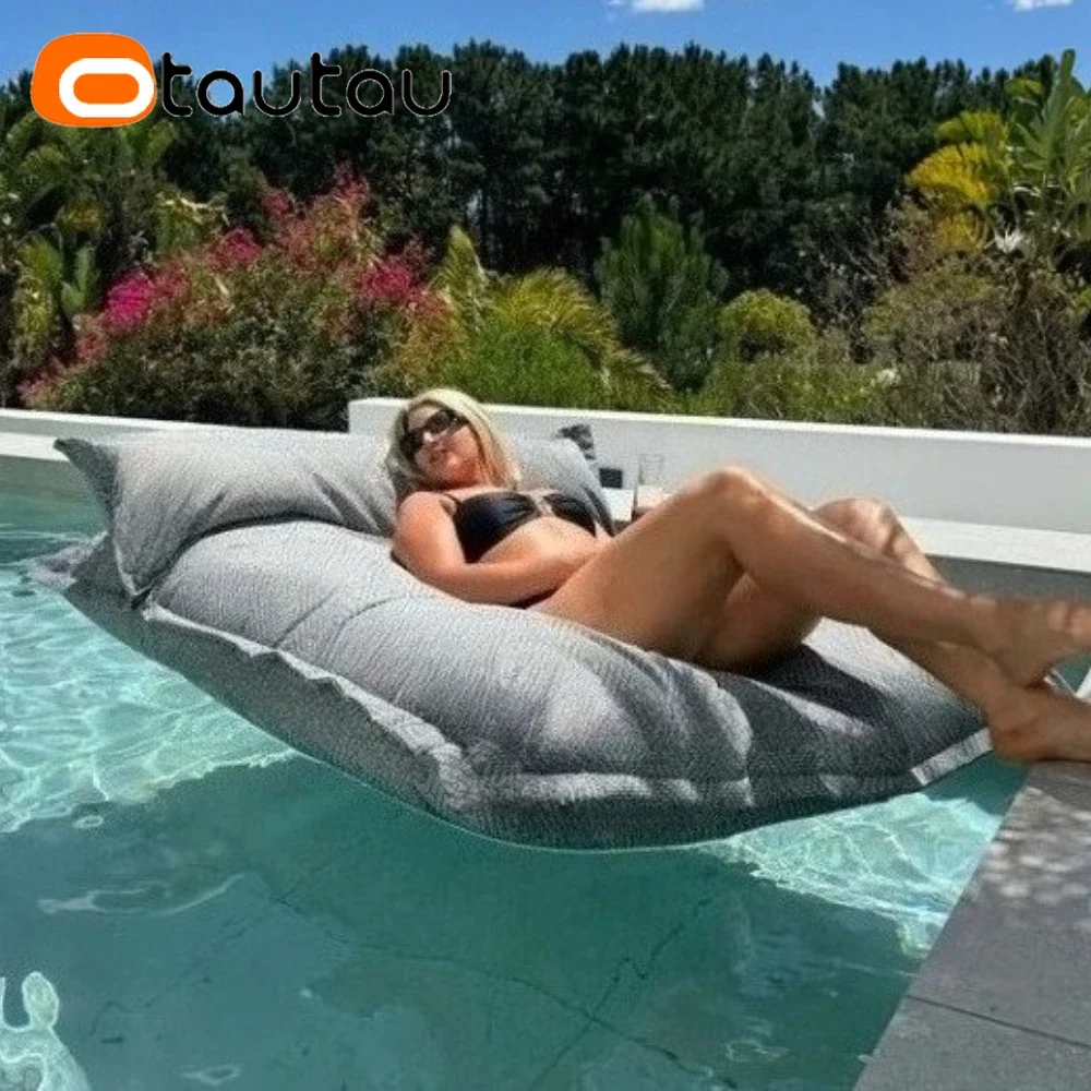 OTAUTAU Outdoor Swim Pool Floating Bean Bag Cover Pillowsac DD203【No Filler Inside! You Need To Buy Filler By Yourself !】