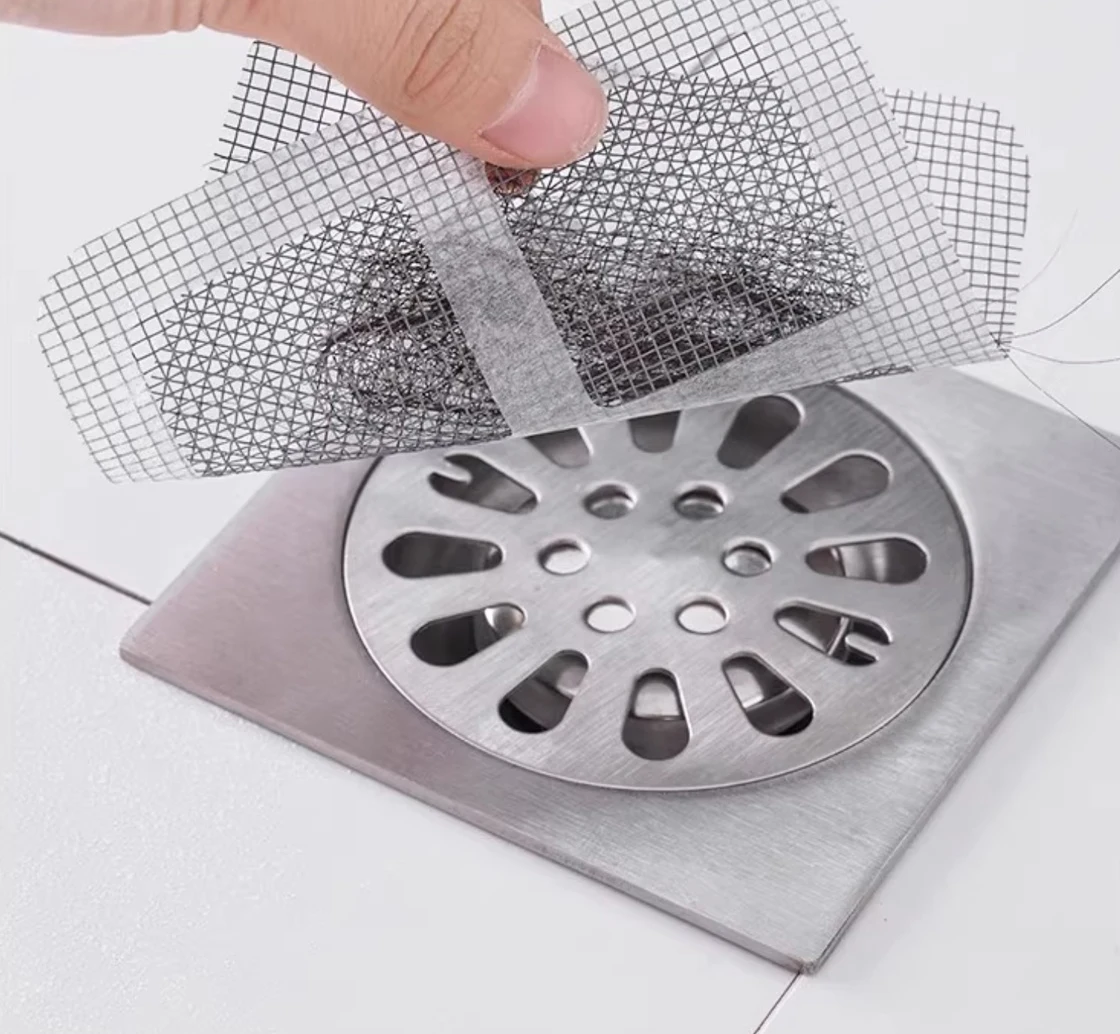 Einweg Haar Ablauf Catcher Mesh Anti-blocking Filter Boden Abläufe Aufkleber Dusche Abdeckung Küche Badezimmer Waschbecken Sieb Stopper – Detail 15