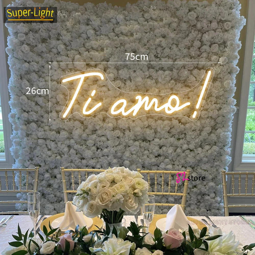 

Big 75cm Custom Neon Light Love LED Neon Sign I love you Sign for Wedding Birthday Room Home Decoration