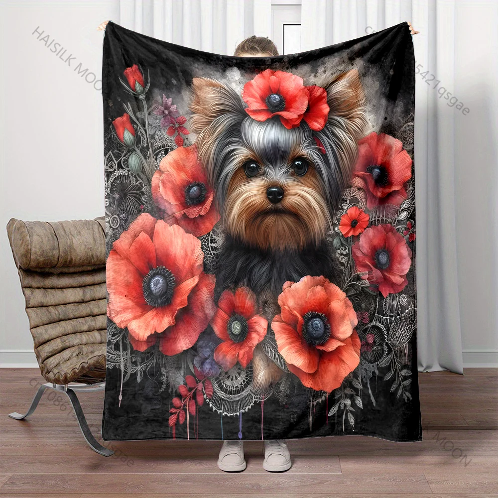 Yorkshire terrier e flores cob - Outdoor Kids Yorkshire avaliação e preço