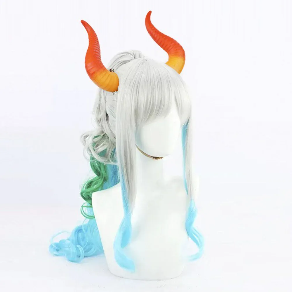 Yamato Cosplay Wig Multicolor Gradient Hair with Headpiece