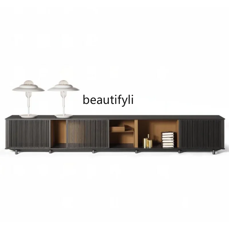 

S Living Room Solid Wood Floor Cabinet Simple Nordic Italian TV Cabinet Light Luxury Customization storage furniture
