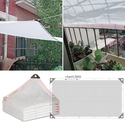3Pin 4Pin Anti-UV HDPE White Sun Shade Net Outdoor Gazebo Sun Shelter Agriculture Garden Succulent Plants Cover Sunshade Net