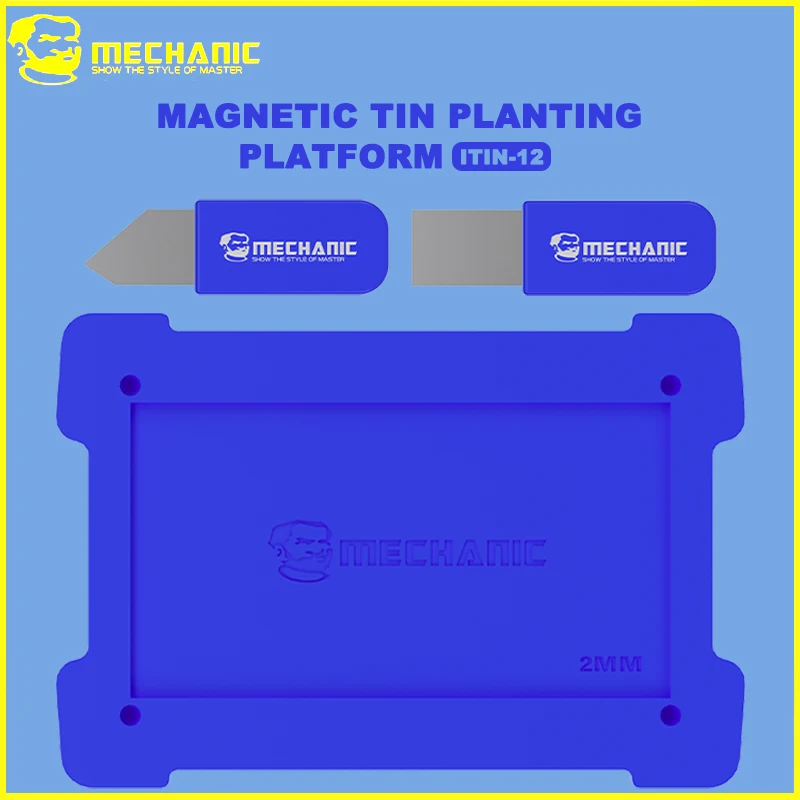 

MECHANIC iTin-12 магнитная паяльная паста трафаретная платформа для ремонта материнской платы телефона инструмент для фиксации чипов без стальной сетки Inclu