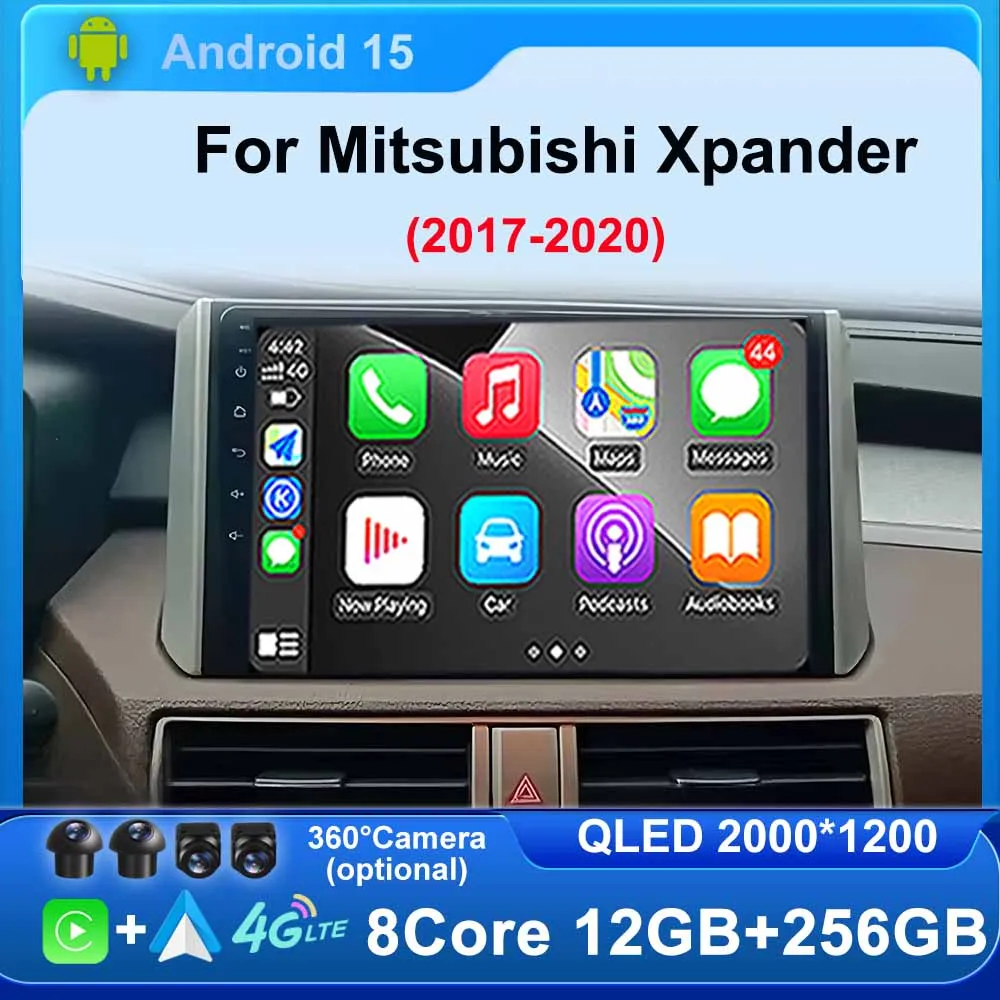 Android 15 For Mitsubishi Xpander 2017 - 2020 Car Radio WIFI Multimedia Video Player Android Auto Wireless Adapter No 2DIN DIN