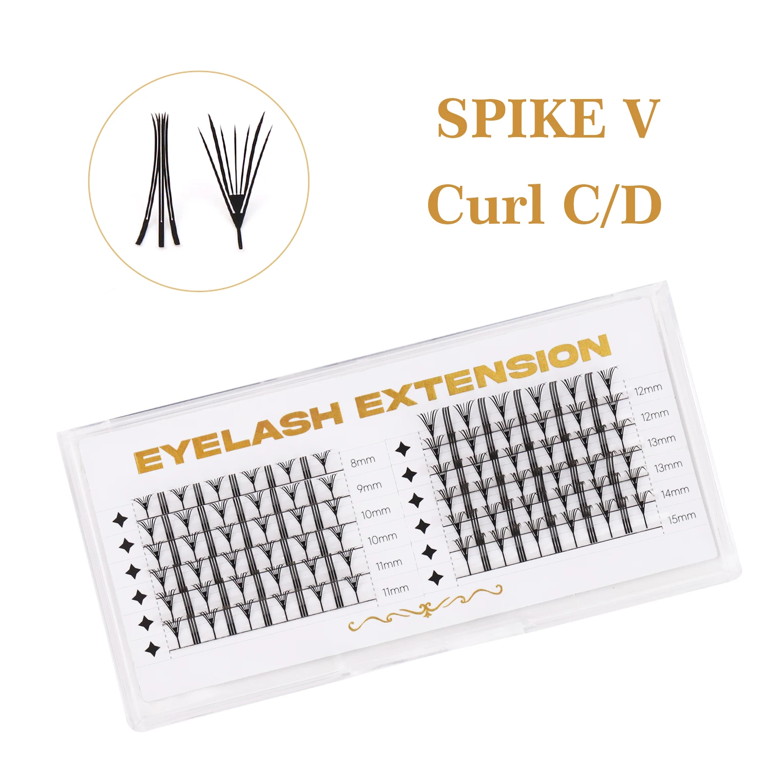 

Easy to graft Cashmere Feather Shape Premade Fan Lash Russian Volume Eyelash Comic Spire Premium Mink Lash Cluster
