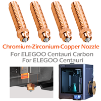 Bi-metal Nozzle For ELEGOO Centauri Carbon Chromium Zirconium Copper Bimetallic Nozzle For Elegoo Centauri 3D Printing Parts