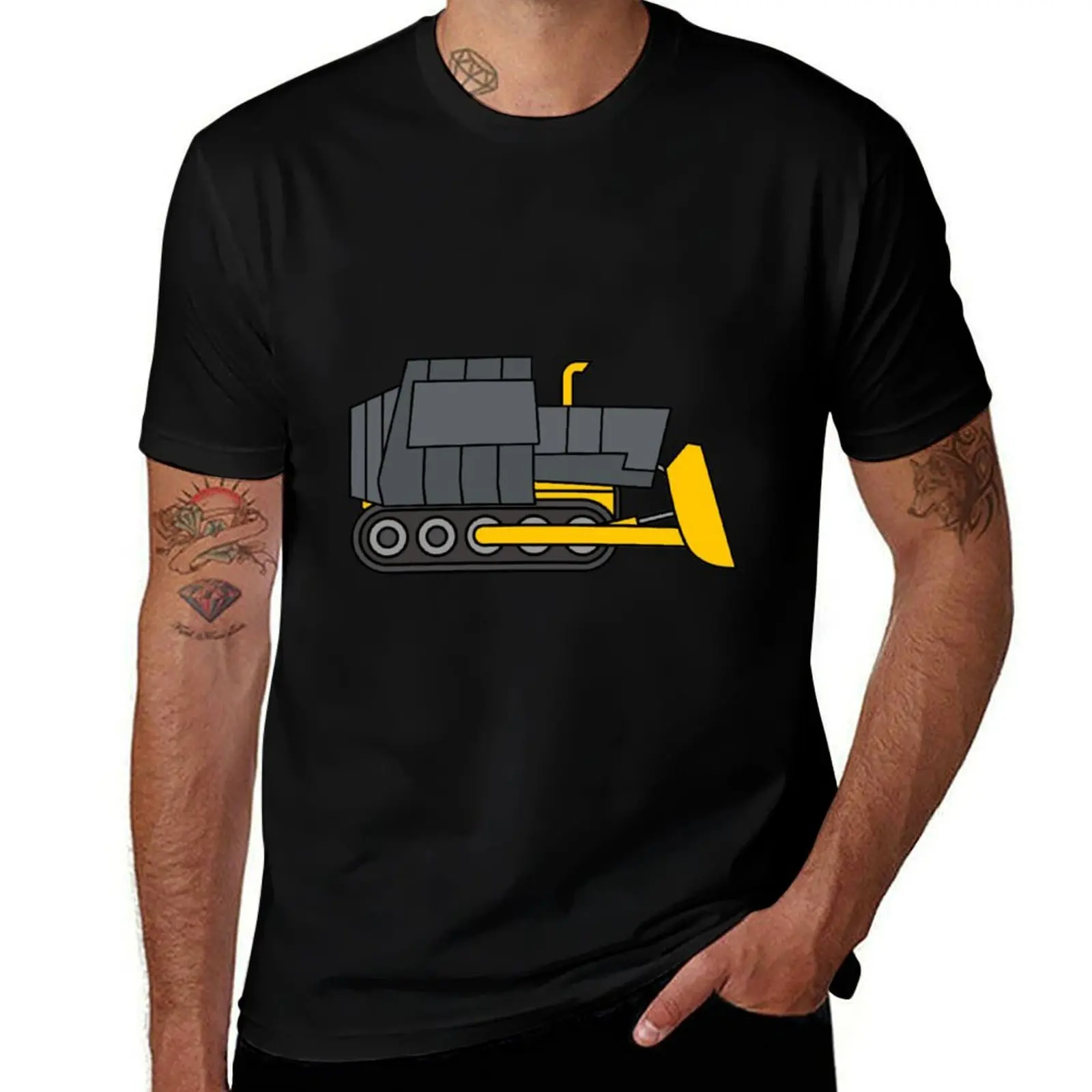 Kiddie Killdozer (No Text) T-Shirt Plus Size Street Style Tee T-Shirt