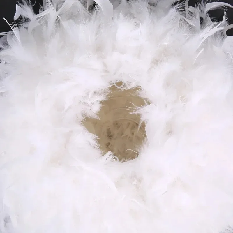 Modern Feather Lamp Chandelier Bedroom Decoration Exhibition Hall Chandelier Simple White Feather LED Lighting