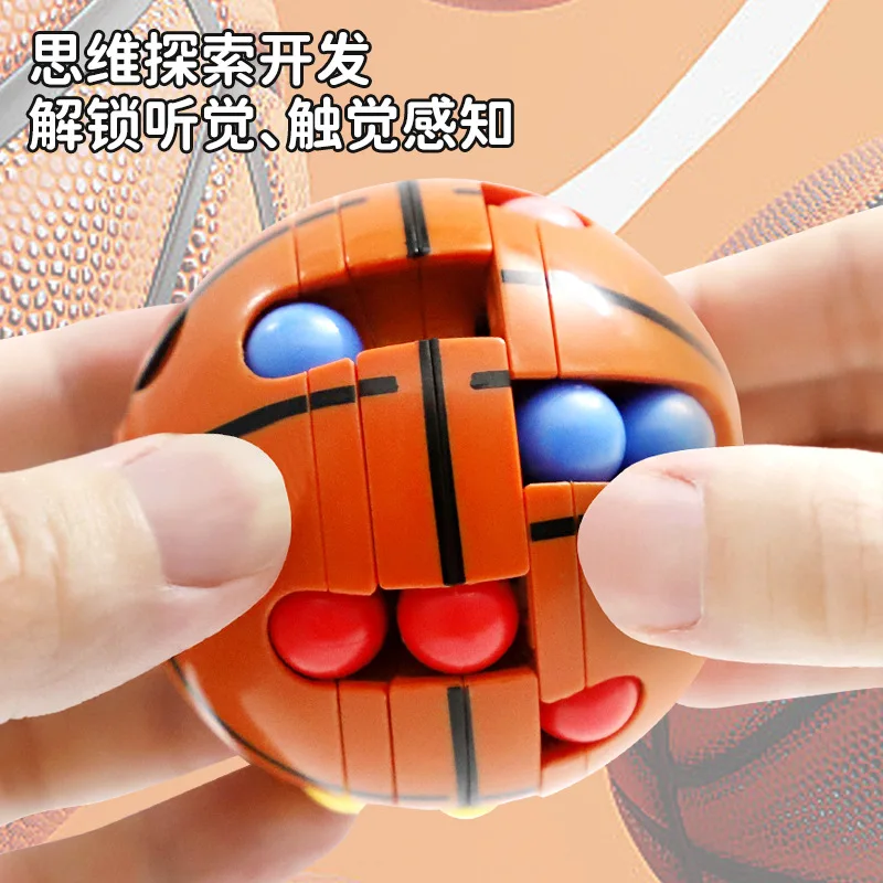 Magic Bean Cube นิ้วมือ Gyro หมุนป้องกันความเครียดบรรเทา Fidget ของเล่นผู้ใหญ่เด็ก Decompression สไลด์ปริศนาการศึกษาเกม