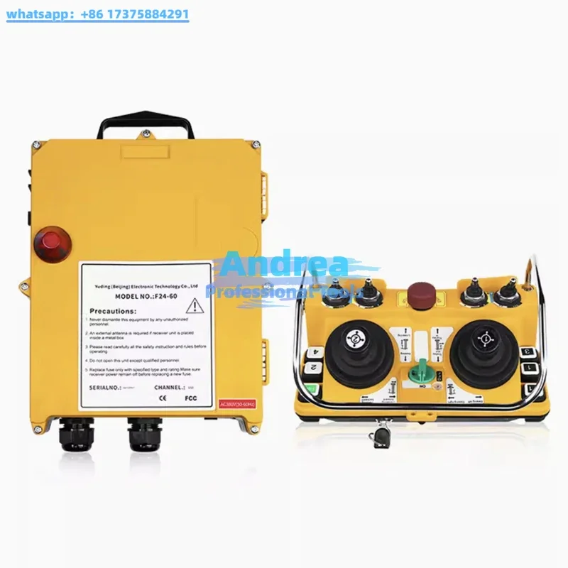 Telecrane F24-60 customized joystick hydraulic valves industrial wireless 8 direction 5 speed truck crane analog remote control