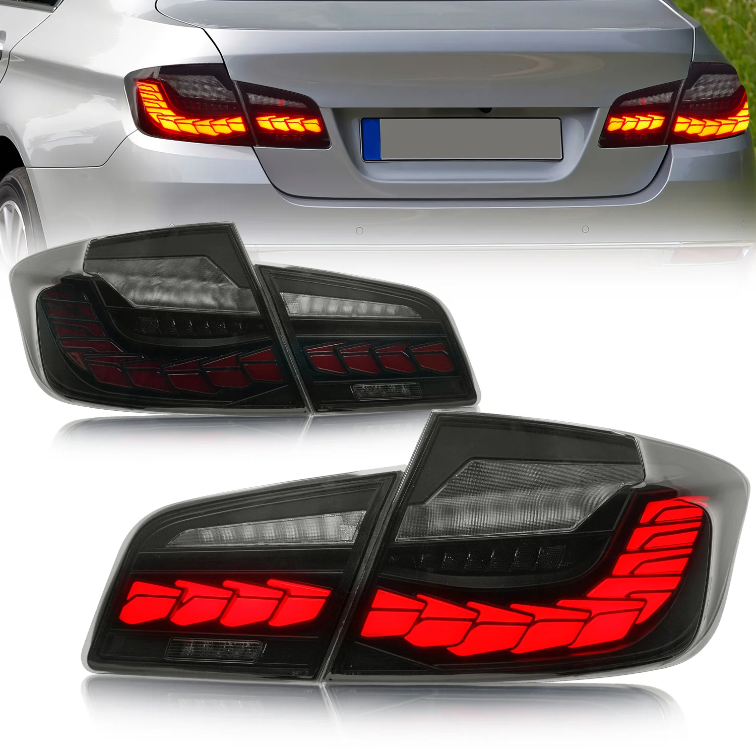 Xds New Taillight F10 F18 520 525 530 2011-2017 M5 New Design Led Light Plug And Play Rear Light For 5 Series Red