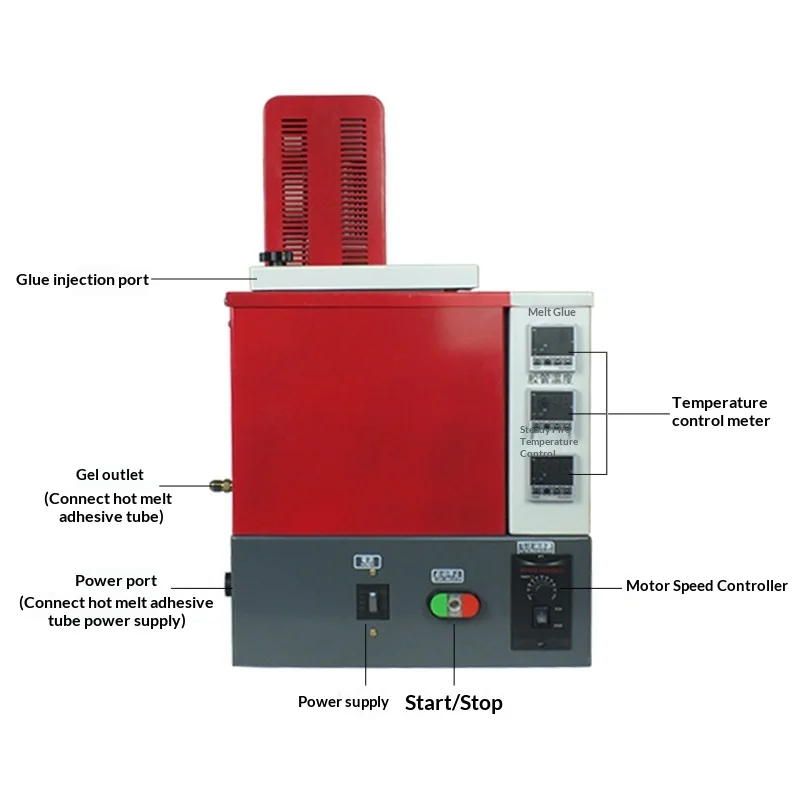 5L automatic large-capacity hot melt adhesive dispensing machine, with manual gluing and spraying equipment