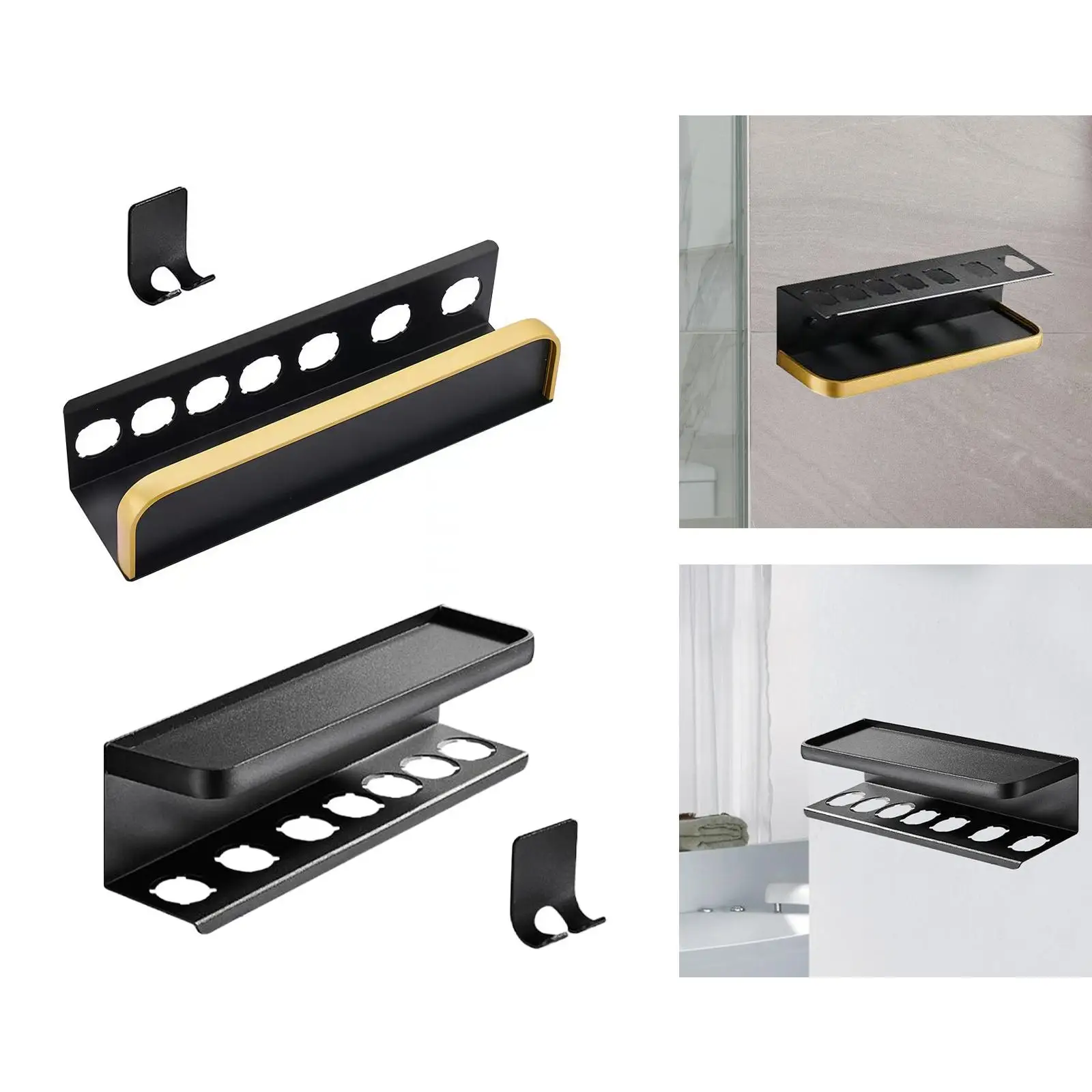 

Органайзер для хранения инструментов для укладки волос, подставка-держатель для фена, расчесок и выпрямителей для волос, полка для ванной комнаты