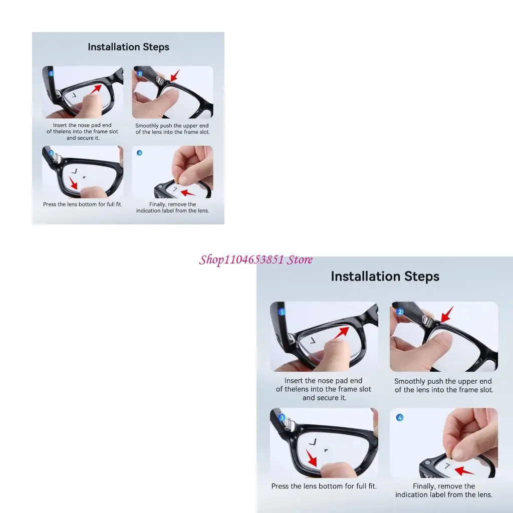 Pair Lightweight Impact Resistant Replacement Lens With Transparency 