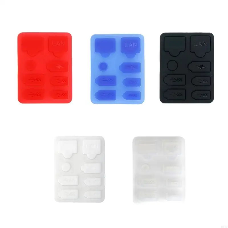 B0KF 8-in-1 Dust Plug for P5 Host Silicone Dust Protectors Anti-dirt Protectors